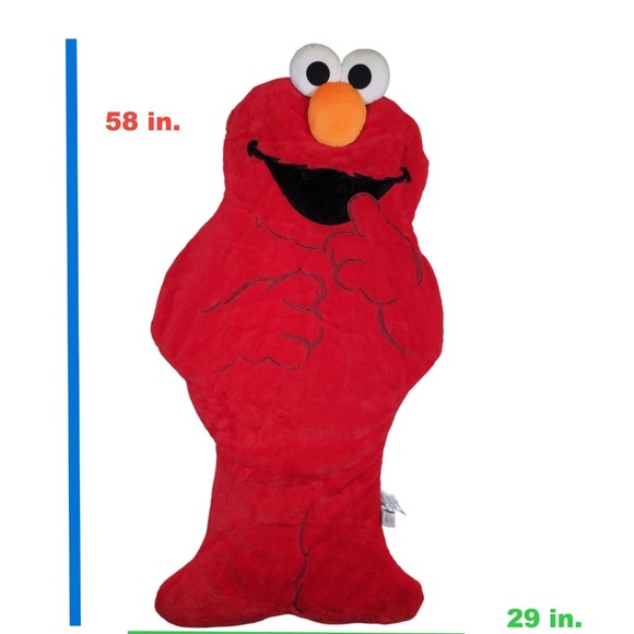 Sesame Street Elmo Faux Fur Cozy Snuggle Tail sleeping bag - Picture 9 of 13